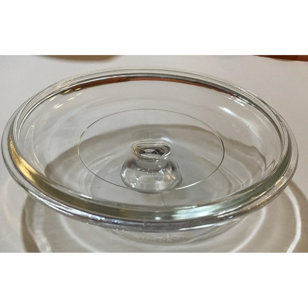 Pyrex Round‎ Clear Glass Lid G 5 C Casserole Replacement Lid Round Handle. 7.5